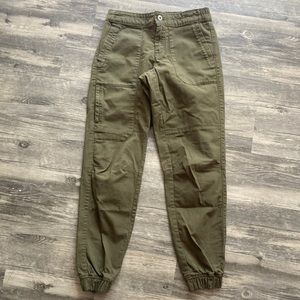 The North Face olive green jogger. Size XS